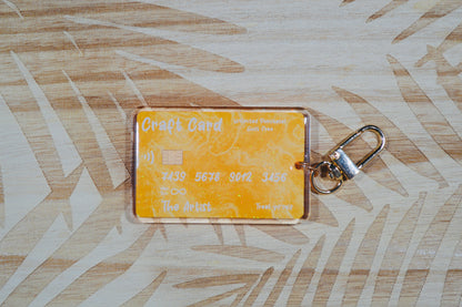 Craft Card Keychain