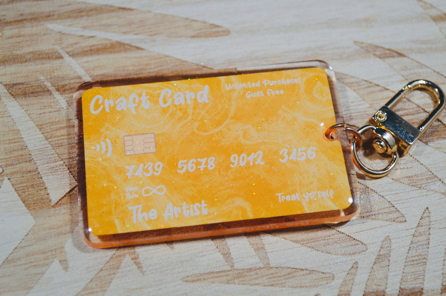 Craft Card Keychain