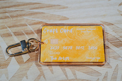 Craft Card Keychain