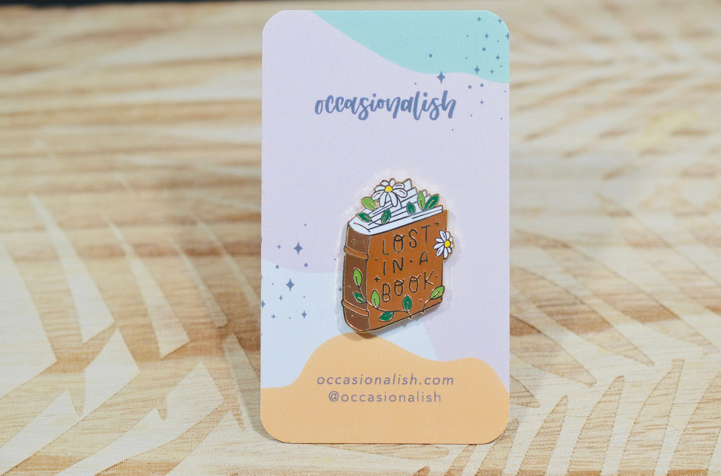 Lost in a Book Enamel Pin