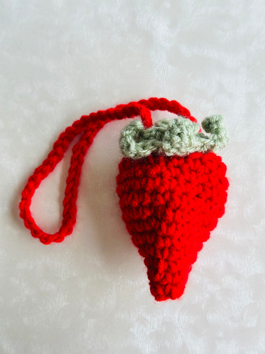 Crochet bag charm